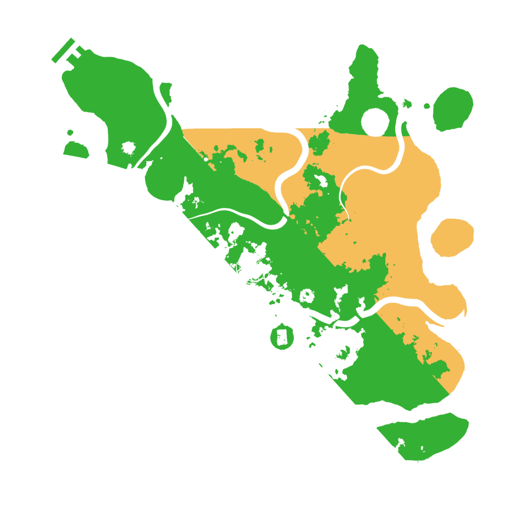 Biome Rust Map: Procedural Map, Size: 3500, Seed: 1615316316