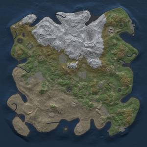 Thumbnail Rust Map: Procedural Map, Size: 4000, Seed: 1455024764, 18 Monuments