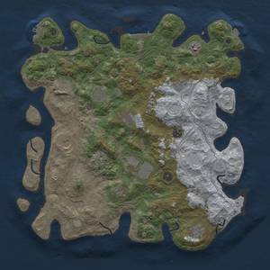 Thumbnail Rust Map: Procedural Map, Size: 4250, Seed: 480119602, 19 Monuments