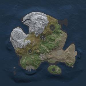 Thumbnail Rust Map: Procedural Map, Size: 2300, Seed: 1270271627, 8 Monuments