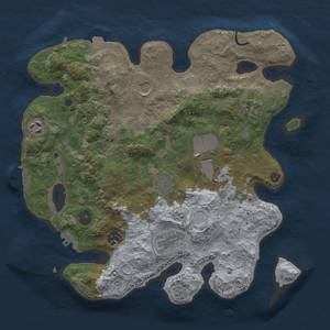 Thumbnail Rust Map: Procedural Map, Size: 3500, Seed: 1096443690, 16 Monuments