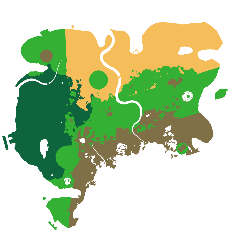 Biome Rust Map: Procedural Map, Size: 3500, Seed: 1096443690