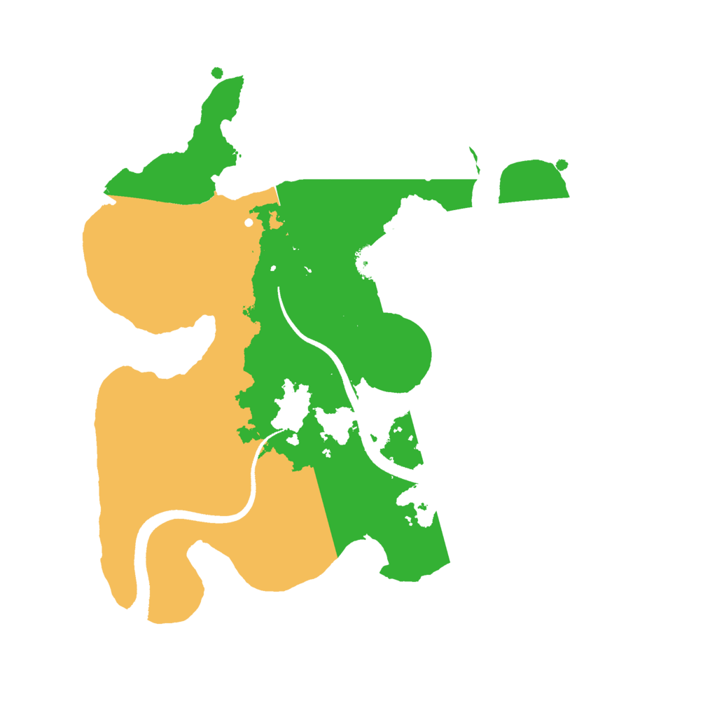 Biome Rust Map: Procedural Map, Size: 2500, Seed: 21474836