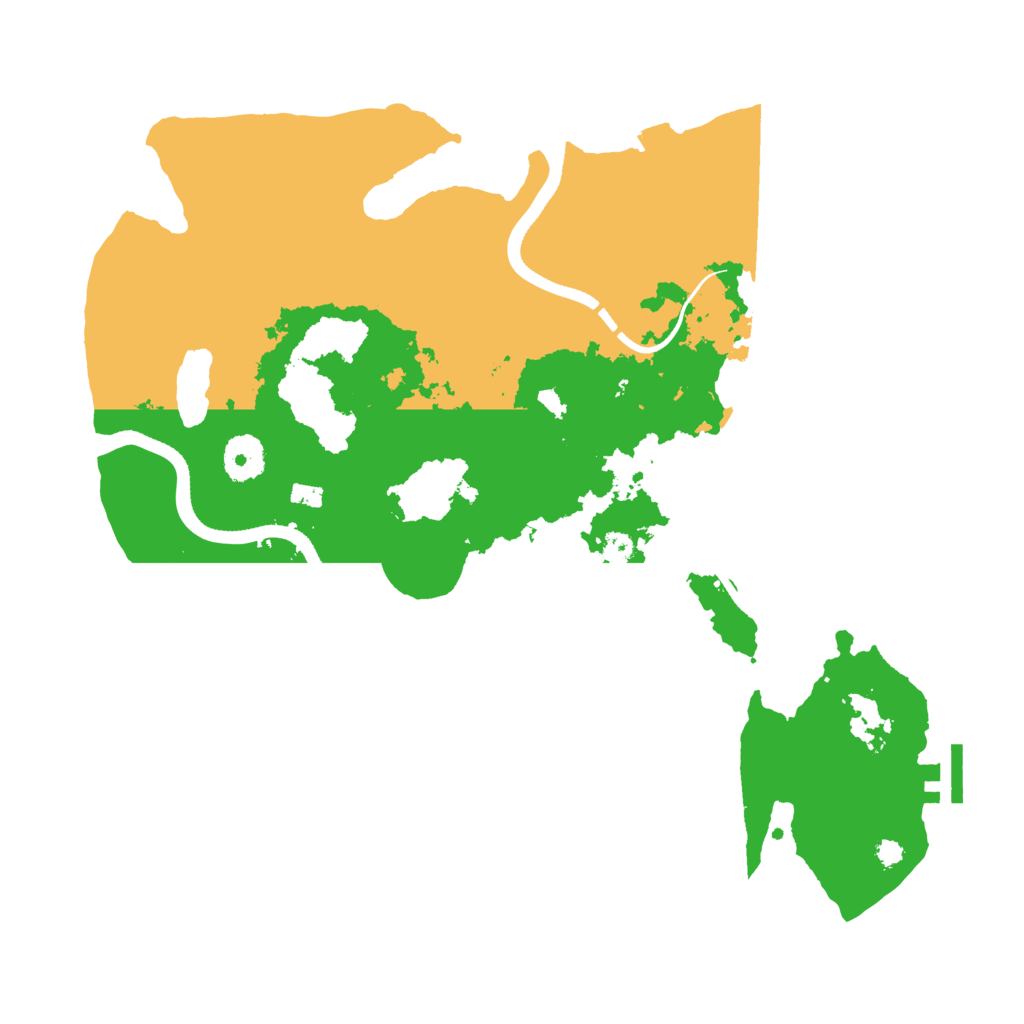 Biome Rust Map: Procedural Map, Size: 3500, Seed: 25808880
