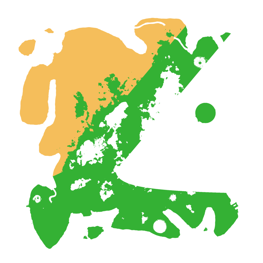 Biome Rust Map: Procedural Map, Size: 3500, Seed: 11985