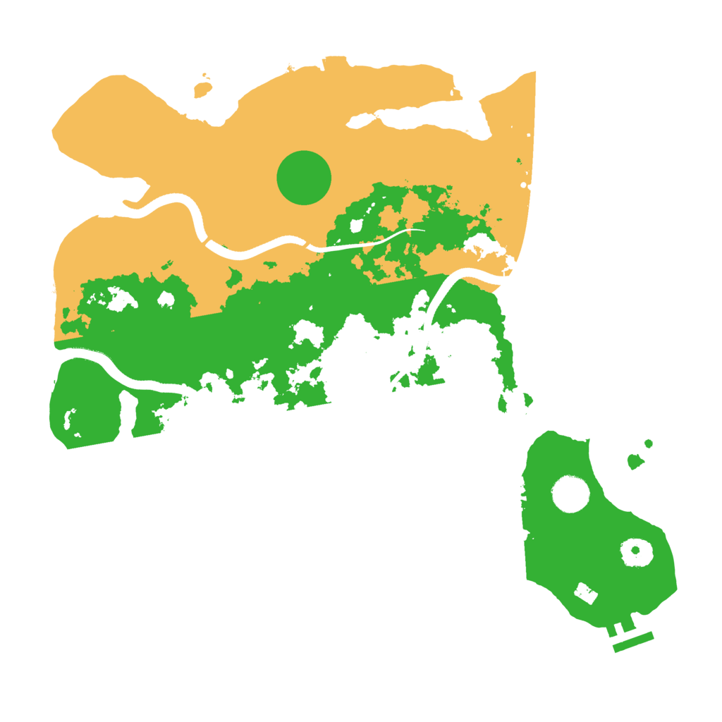 Biome Rust Map: Procedural Map, Size: 3500, Seed: 692944344