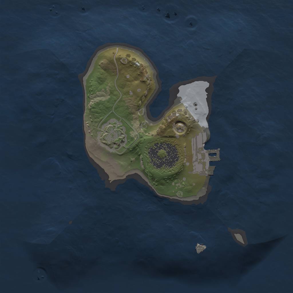 Rust Map: Procedural Map, Size: 1500, Seed: 901148370, 5 Monuments