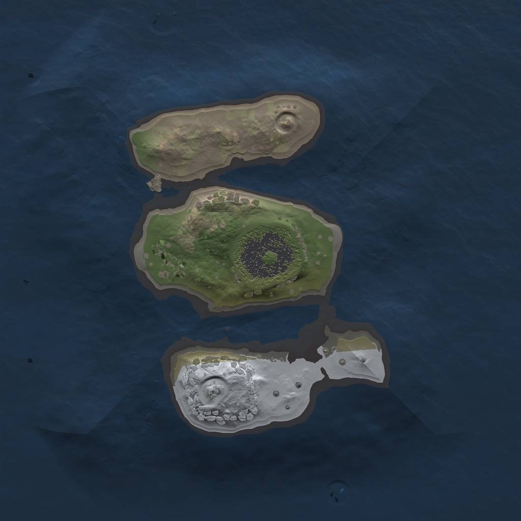 Rust Map: Procedural Map, Size: 1600, Seed: 1998624751, 3 Monuments