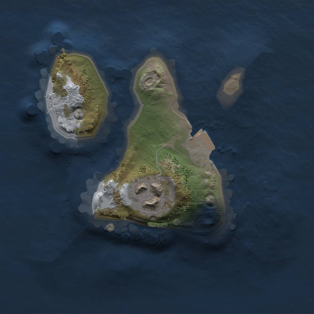 Rust Map: Procedural Map, Size: 1500, Seed: 2705015, 2 Monuments