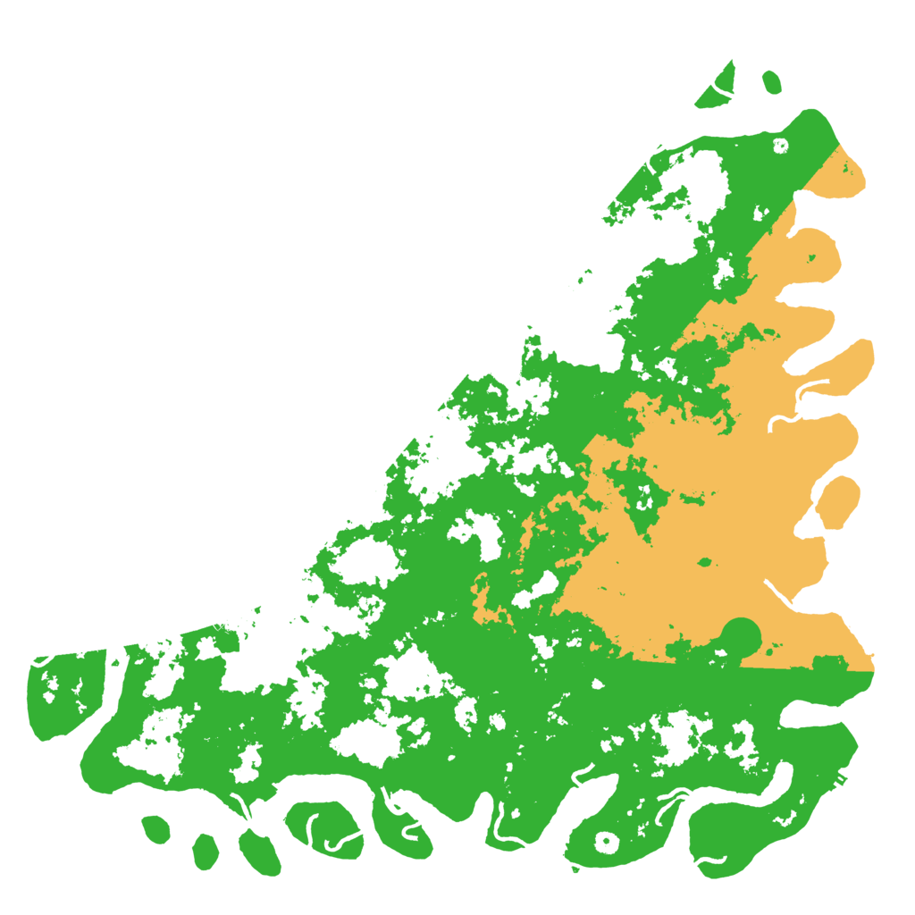 Biome Rust Map: Procedural Map, Size: 6000, Seed: 70473846