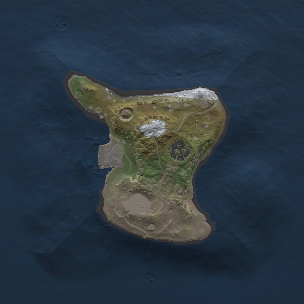 Rust Map: Procedural Map, Size: 1500, Seed: 235457409, 3 Monuments