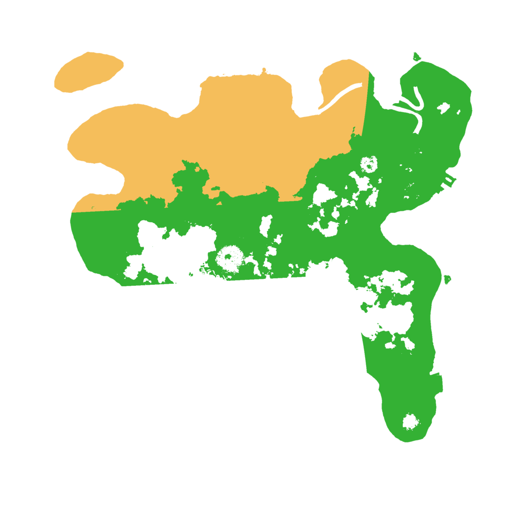 Biome Rust Map: Procedural Map, Size: 3000, Seed: 142356628