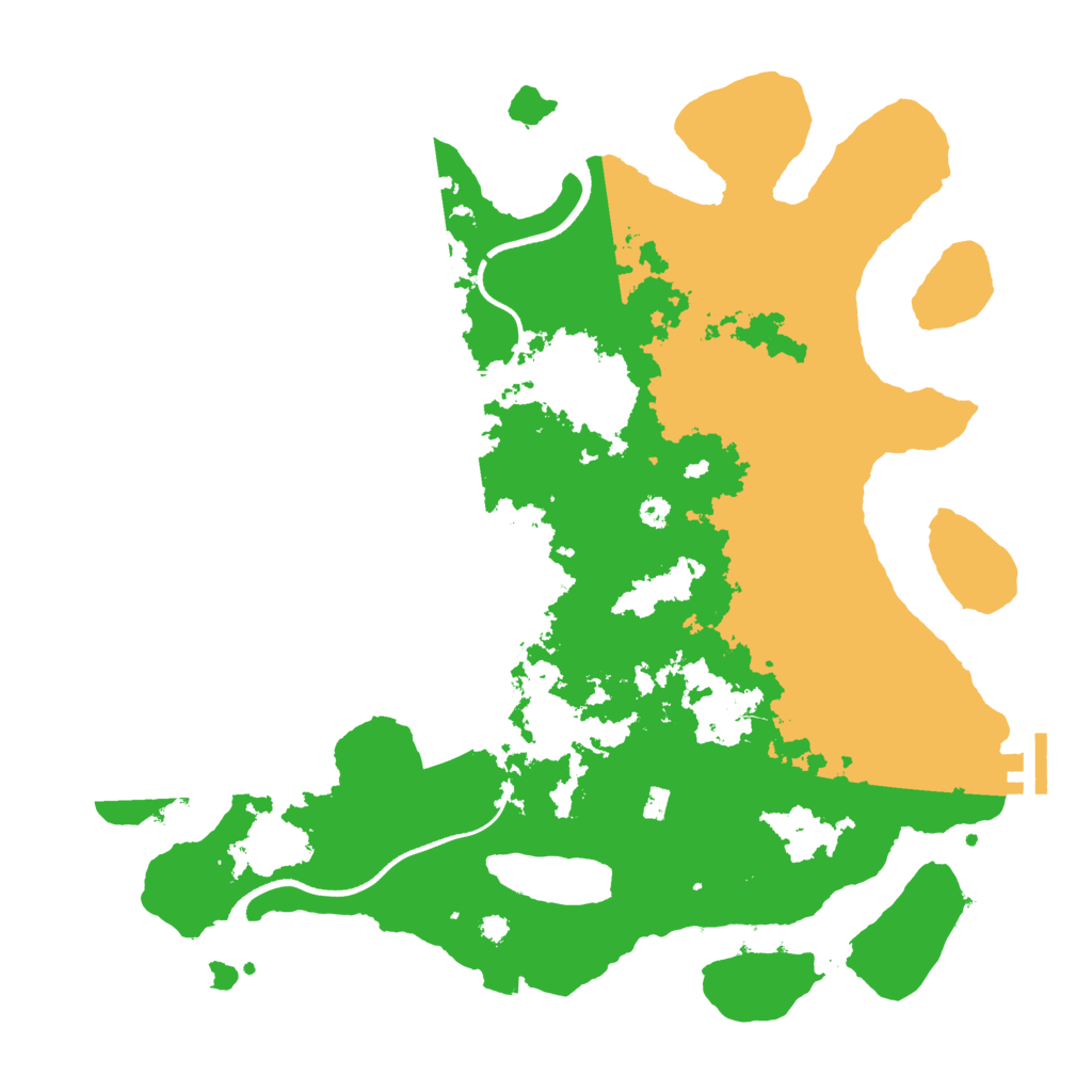 Biome Rust Map: Procedural Map, Size: 3600, Seed: 12701