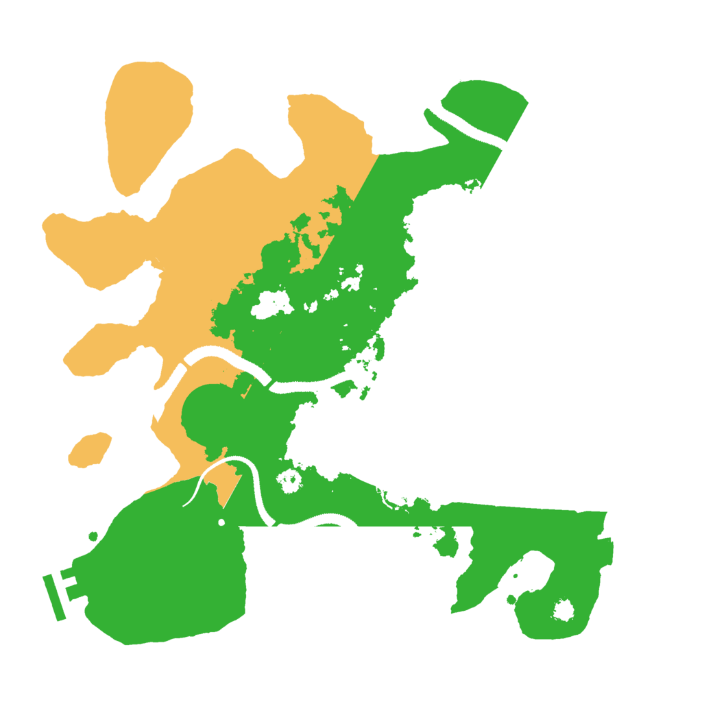 Biome Rust Map: Procedural Map, Size: 3000, Seed: 1264669397