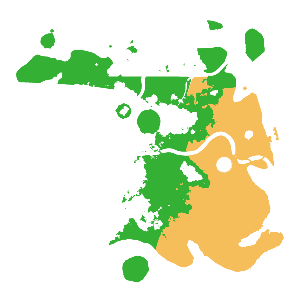 Biome Rust Map: Procedural Map, Size: 3500, Seed: 615822523