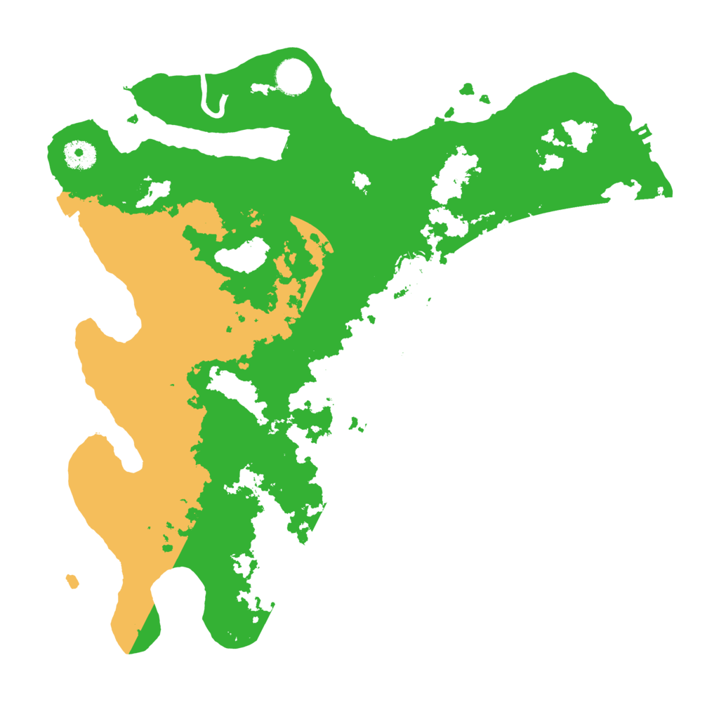 Biome Rust Map: Procedural Map, Size: 3500, Seed: 610324482