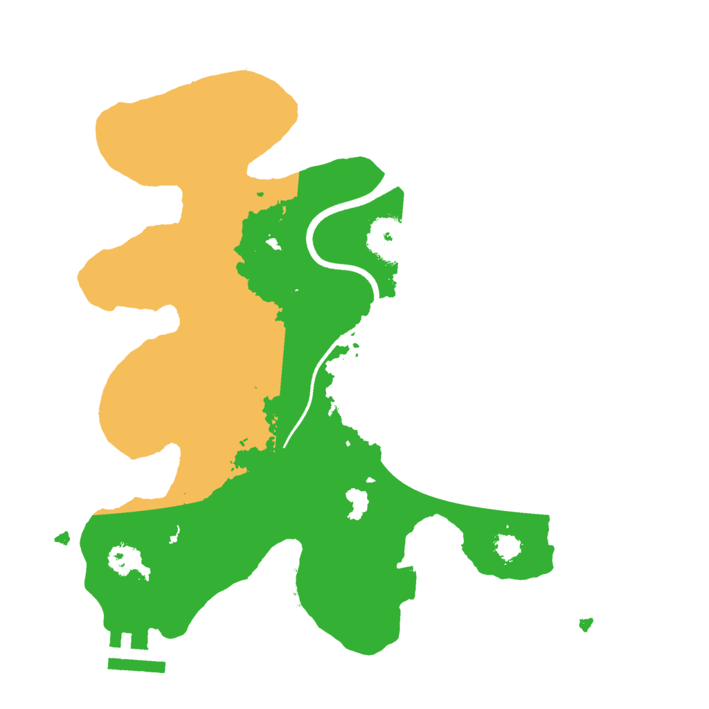 Biome Rust Map: Procedural Map, Size: 2500, Seed: 2011534060