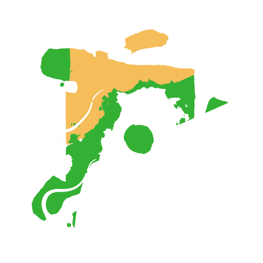 Biome Rust Map: Procedural Map, Size: 2500, Seed: 1791705489