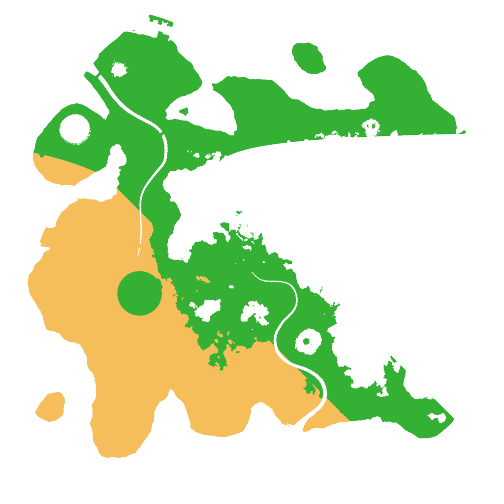 Biome Rust Map: Procedural Map, Size: 3000, Seed: 642514104