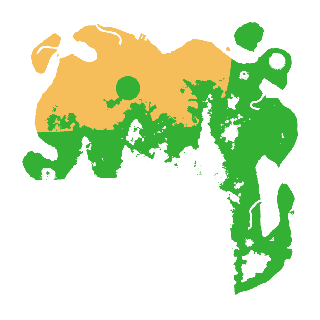 Biome Rust Map: Procedural Map, Size: 3500, Seed: 735716034
