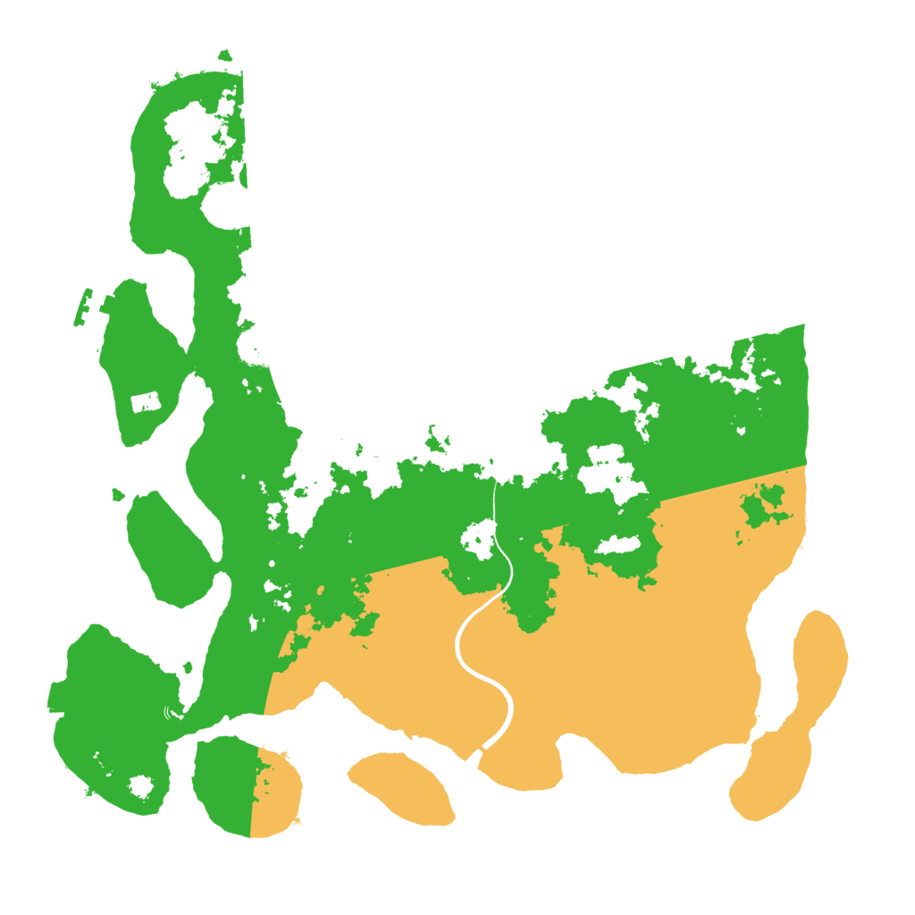 Biome Rust Map: Procedural Map, Size: 3500, Seed: 777584231