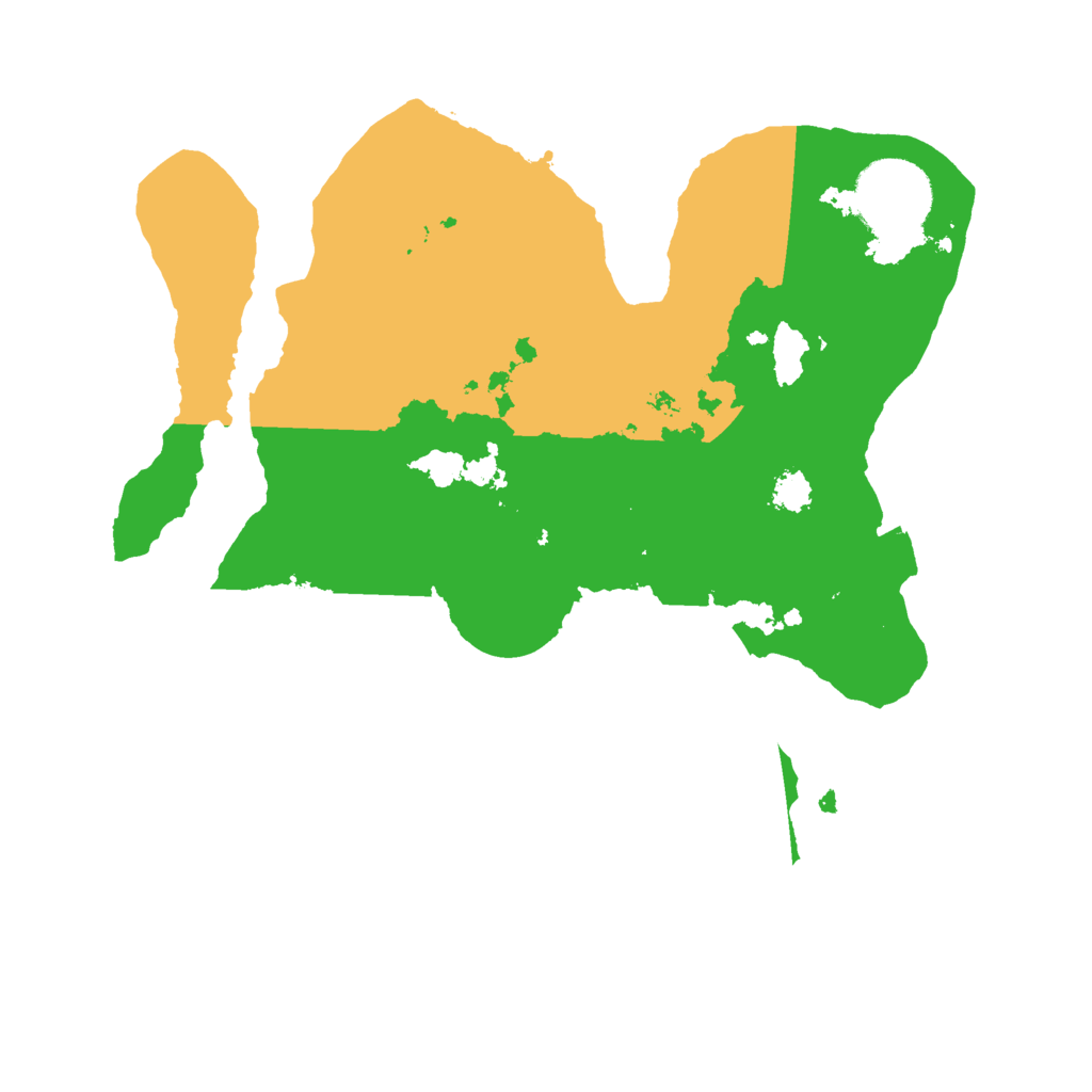 Biome Rust Map: Procedural Map, Size: 2500, Seed: 866268140