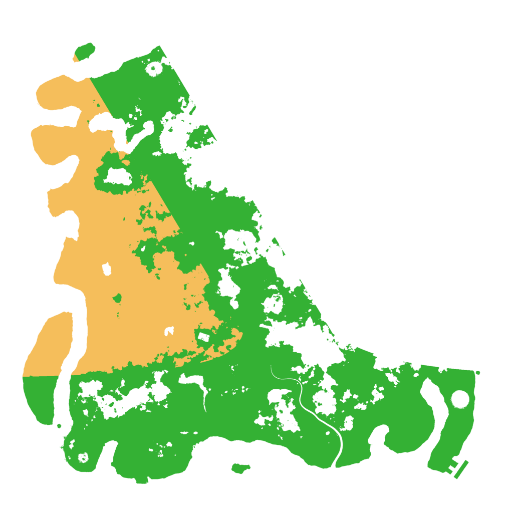 Biome Rust Map: Procedural Map, Size: 5000, Seed: 844166131