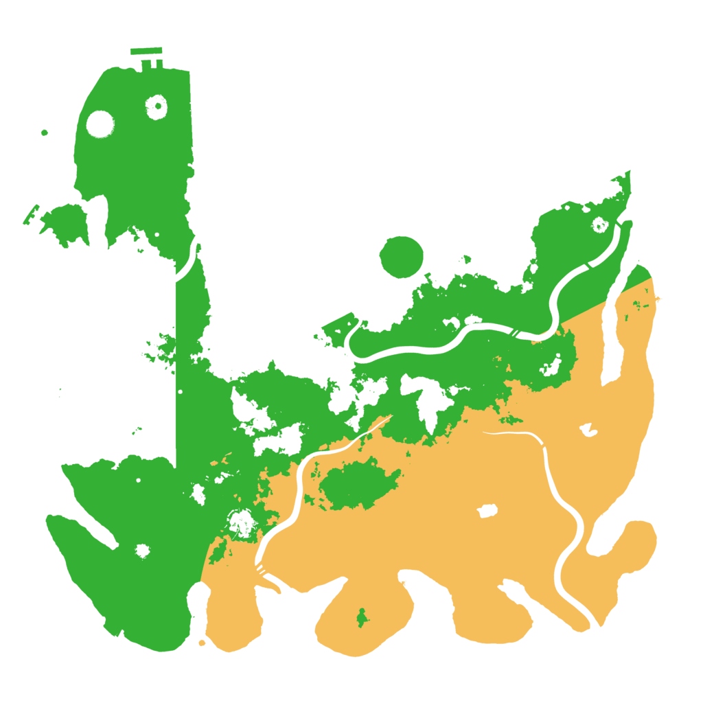 Biome Rust Map: Procedural Map, Size: 4500, Seed: 660192792