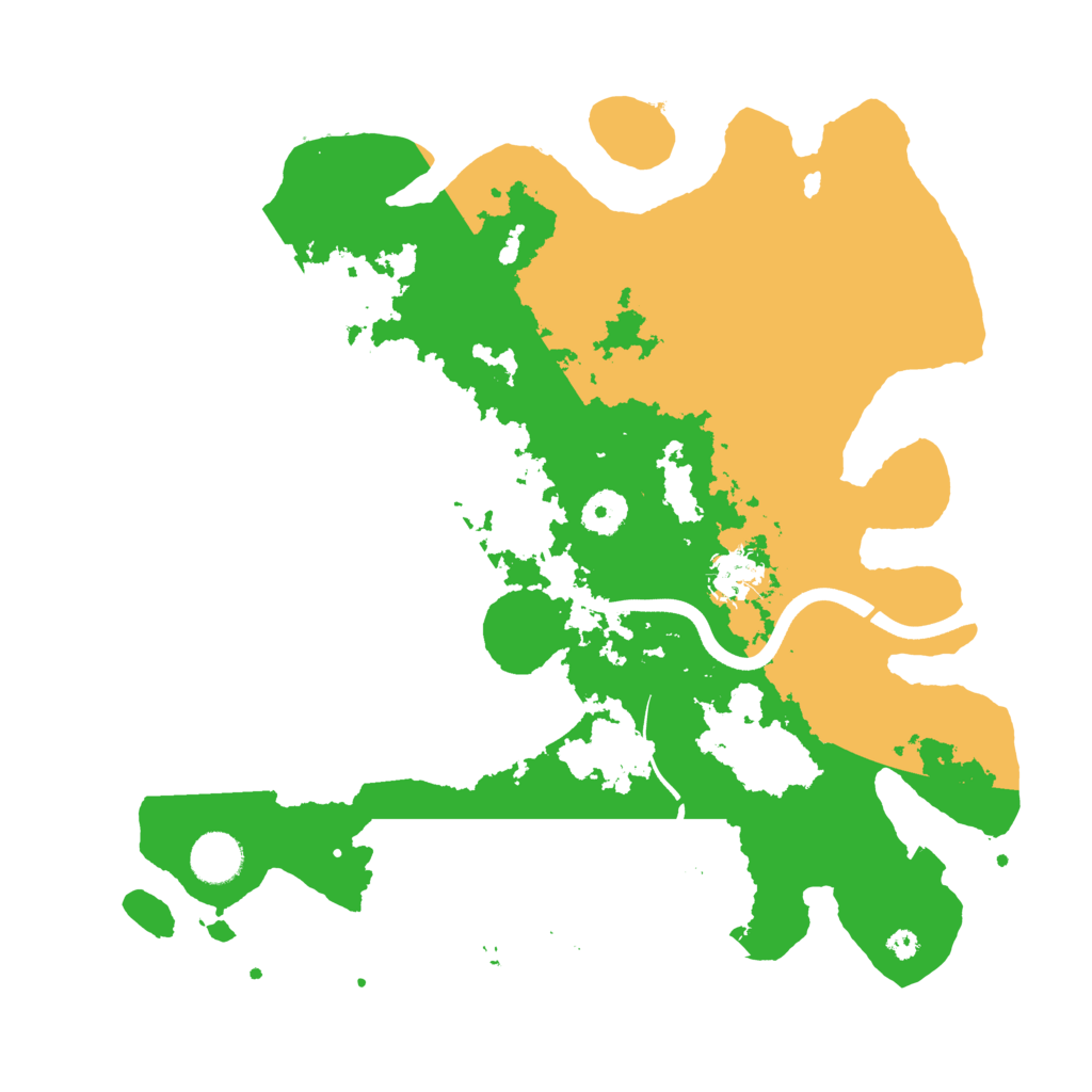 Biome Rust Map: Procedural Map, Size: 3700, Seed: 1124227695