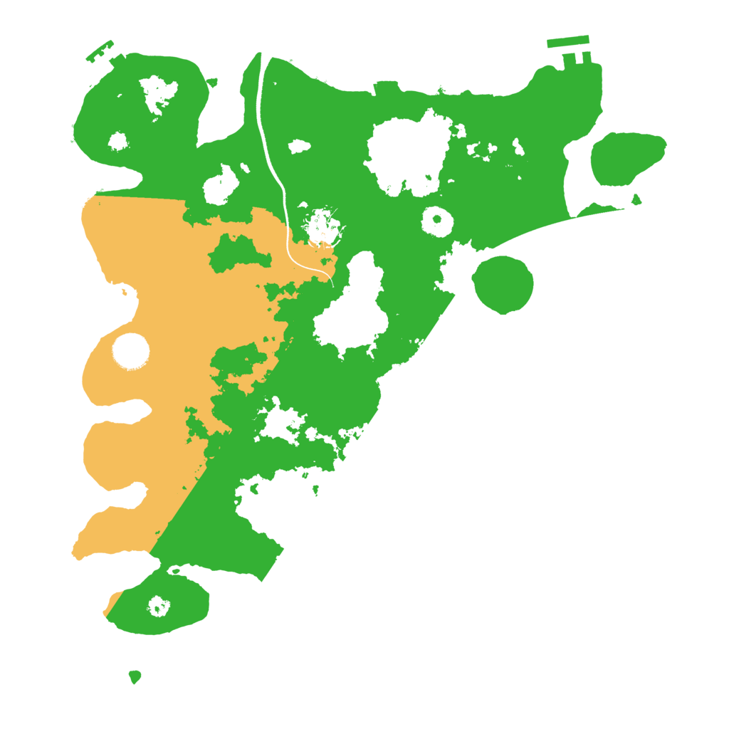 Biome Rust Map: Procedural Map, Size: 3500, Seed: 421820407