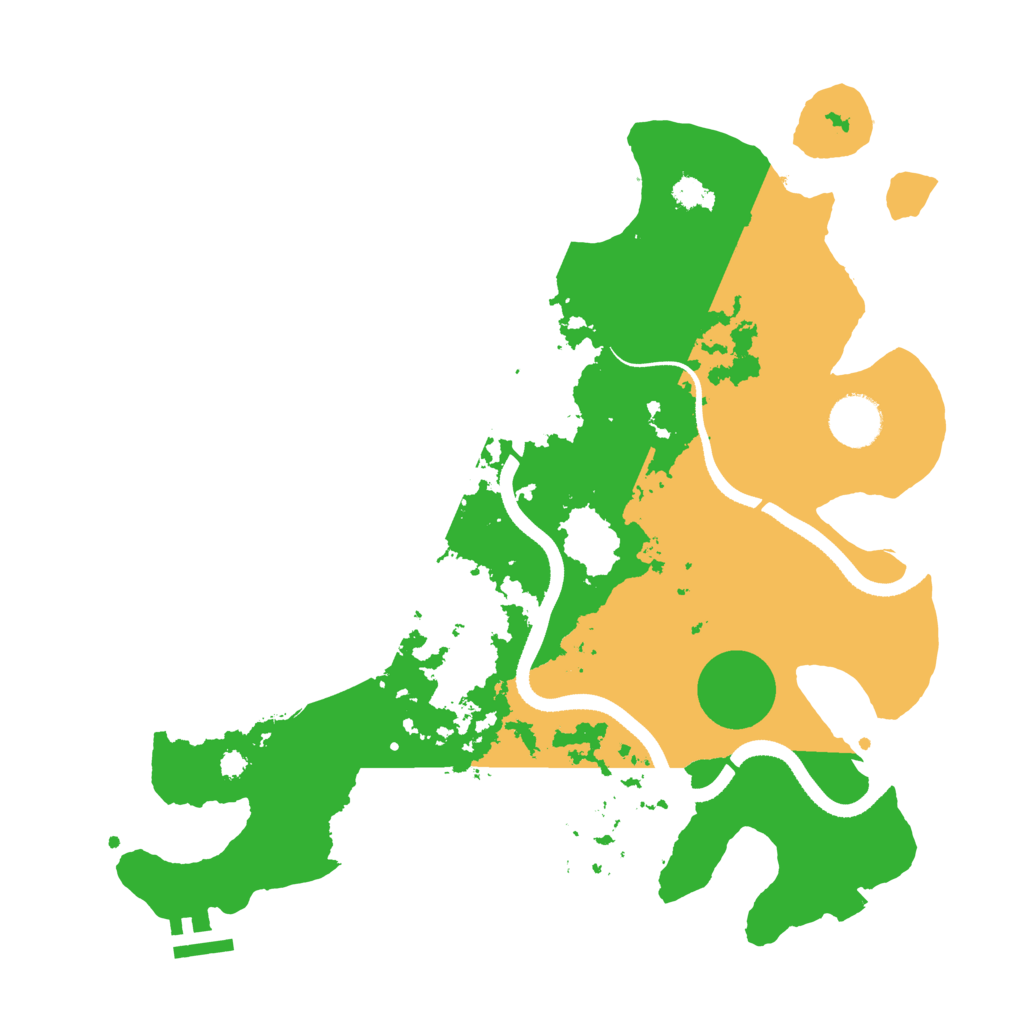 Biome Rust Map: Procedural Map, Size: 3450, Seed: 612351