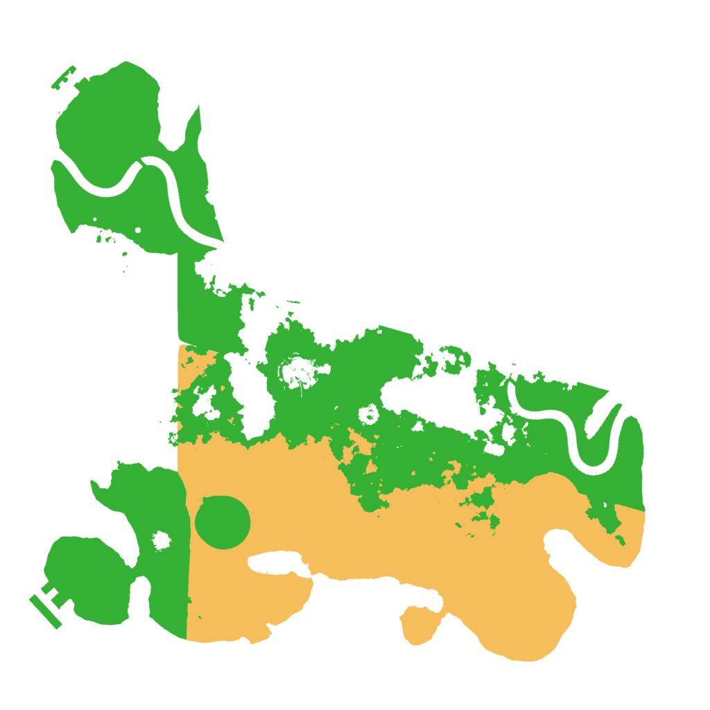 Biome Rust Map: Procedural Map, Size: 3500, Seed: 1142825137