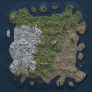 Thumbnail Rust Map: Procedural Map, Size: 4500, Seed: 1326110038, 19 Monuments