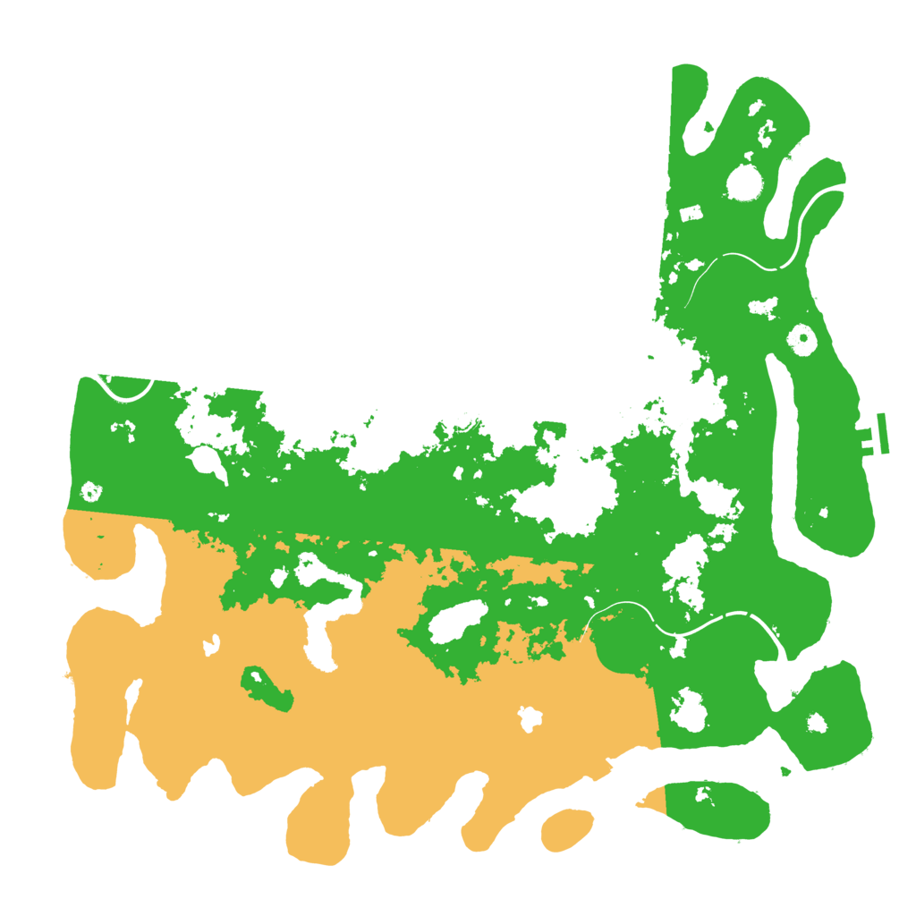 Biome Rust Map: Procedural Map, Size: 4550, Seed: 54834859