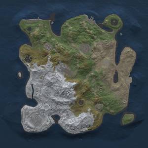 Thumbnail Rust Map: Procedural Map, Size: 3000, Seed: 728184860, 12 Monuments