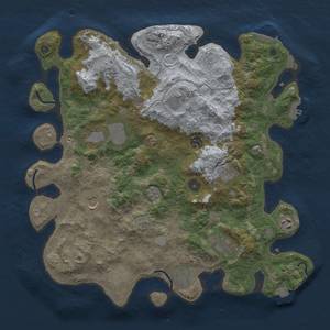 Thumbnail Rust Map: Procedural Map, Size: 4000, Seed: 1683042394, 19 Monuments
