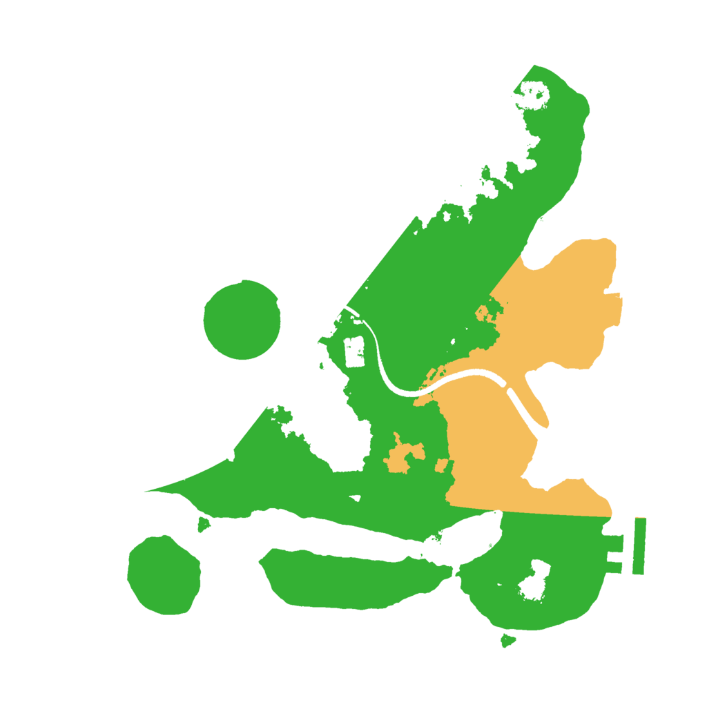 Biome Rust Map: Procedural Map, Size: 2500, Seed: 234524357