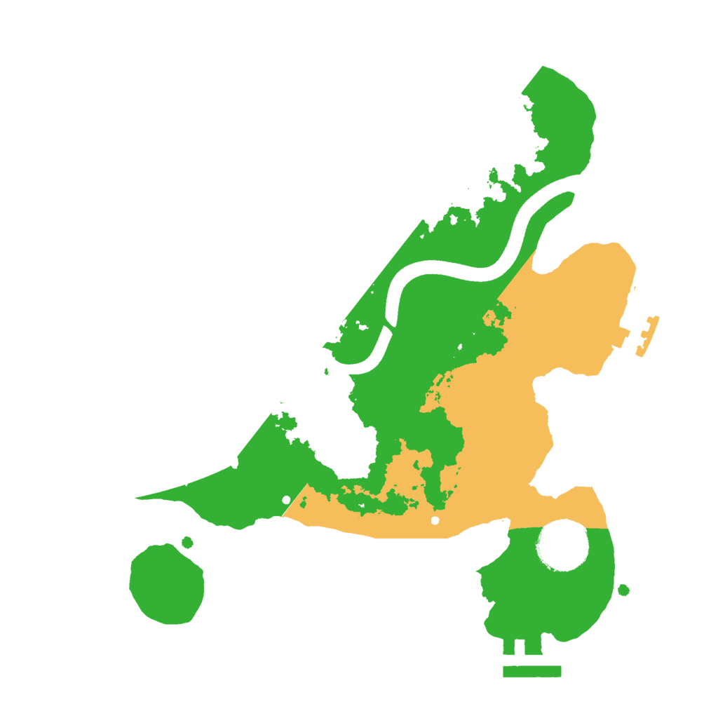 Biome Rust Map: Procedural Map, Size: 2500, Seed: 234524357