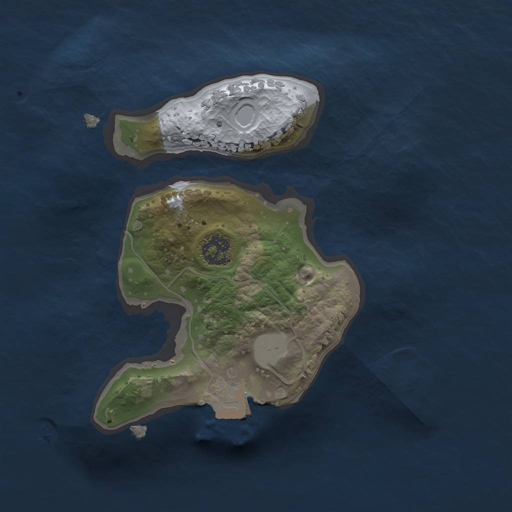 Rust Map: Procedural Map, Size: 1700, Seed: 58757, 3 Monuments