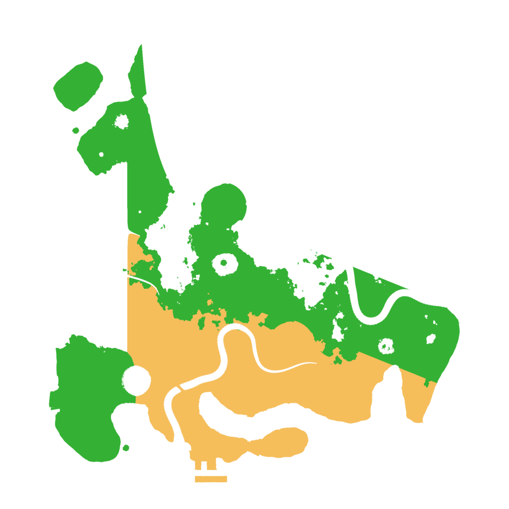 Biome Rust Map: Procedural Map, Size: 3200, Seed: 69