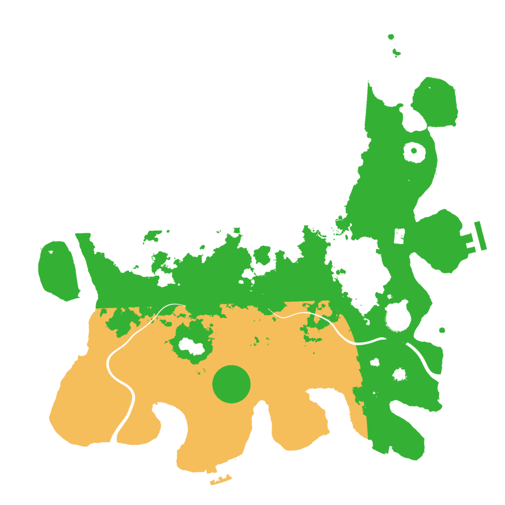 Biome Rust Map: Procedural Map, Size: 3500, Seed: 2106414537