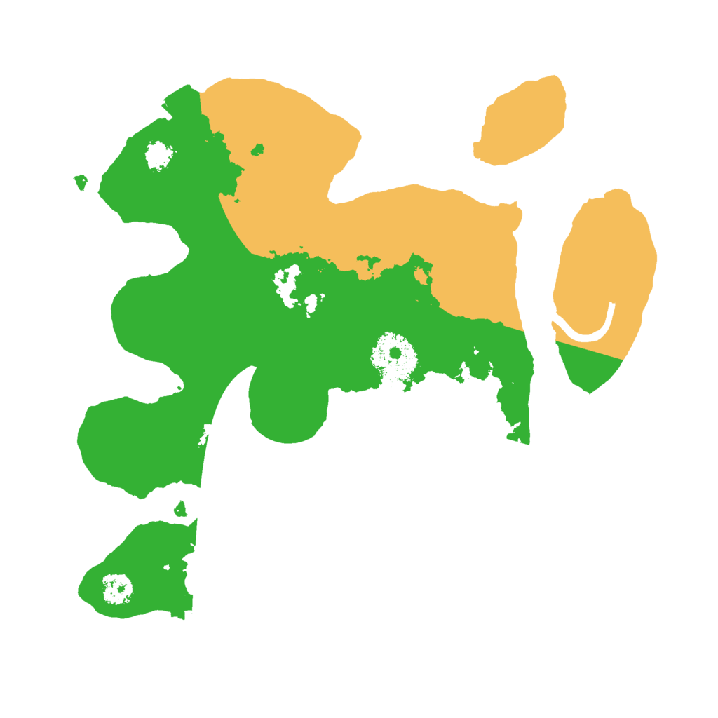 Biome Rust Map: Procedural Map, Size: 2400, Seed: 445416786