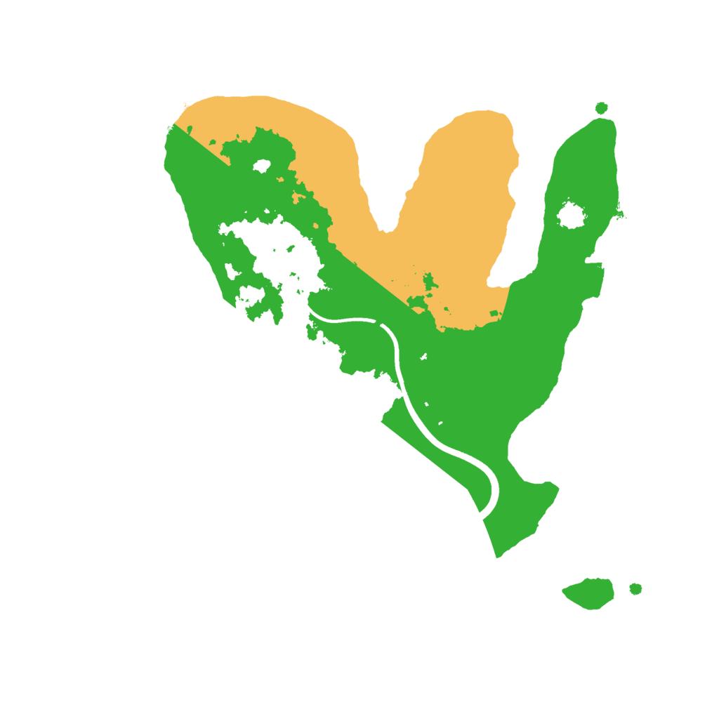 Biome Rust Map: Procedural Map, Size: 2400, Seed: 281229804