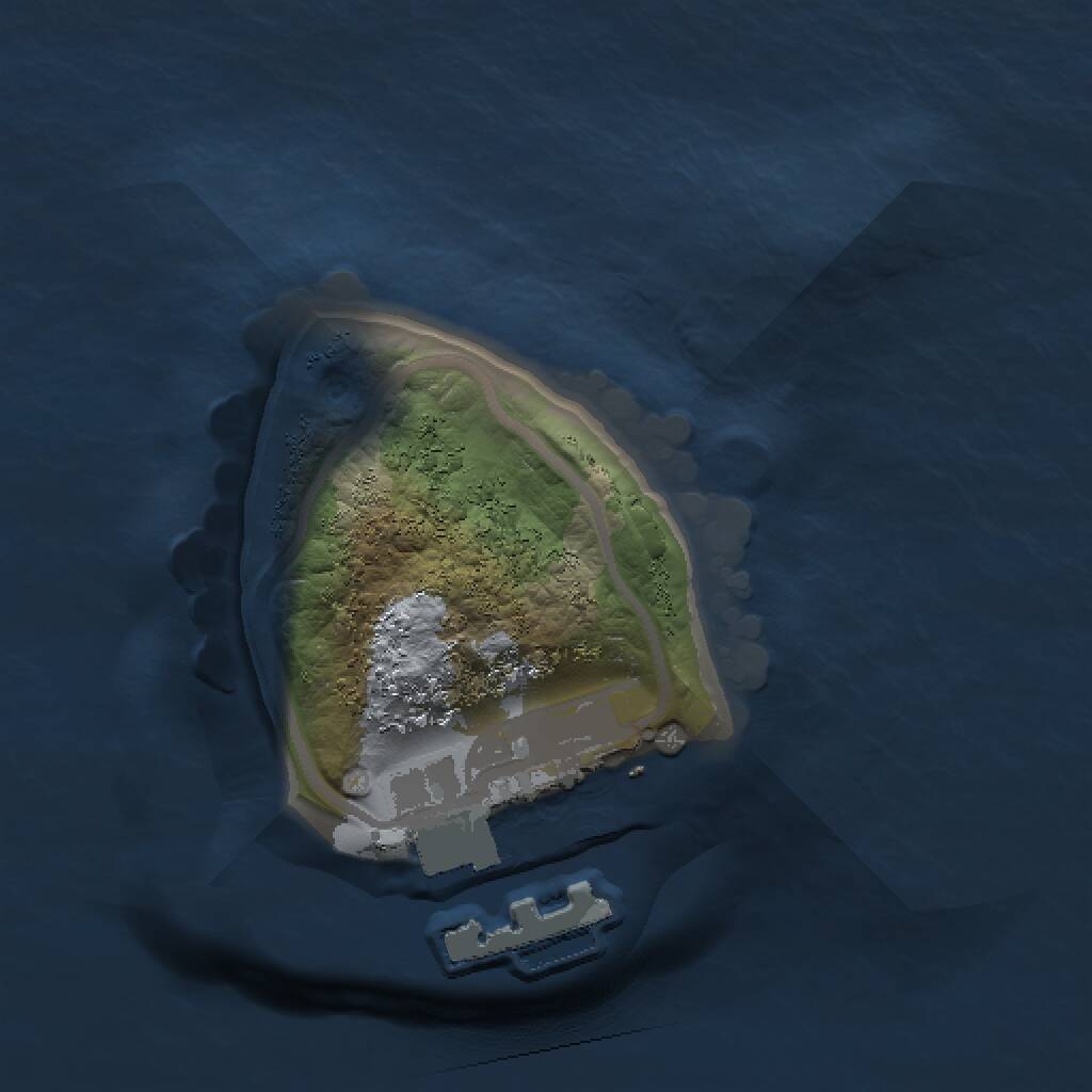 Rust Map: Procedural Map, Size: 1000, Seed: 366121804, 2 Monuments