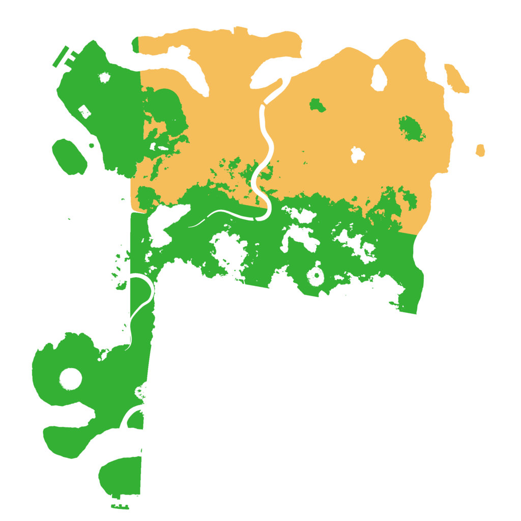 Biome Rust Map: Procedural Map, Size: 4400, Seed: 80627308