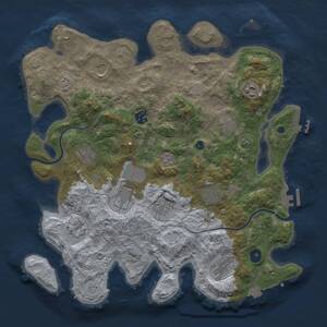 Thumbnail Rust Map: Procedural Map, Size: 3850, Seed: 71266619, 17 Monuments