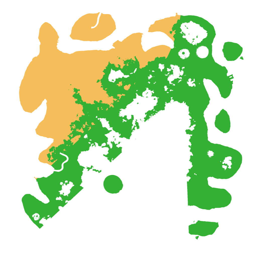 Biome Rust Map: Procedural Map, Size: 3700, Seed: 76284214