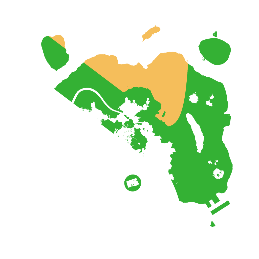 Biome Rust Map: Procedural Map, Size: 2500, Seed: 447627635