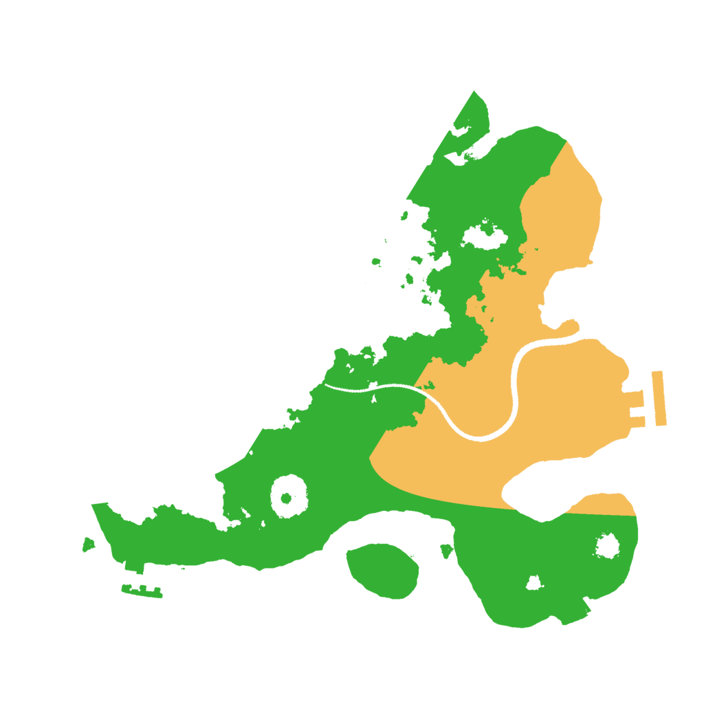 Biome Rust Map: Procedural Map, Size: 2600, Seed: 1226650540