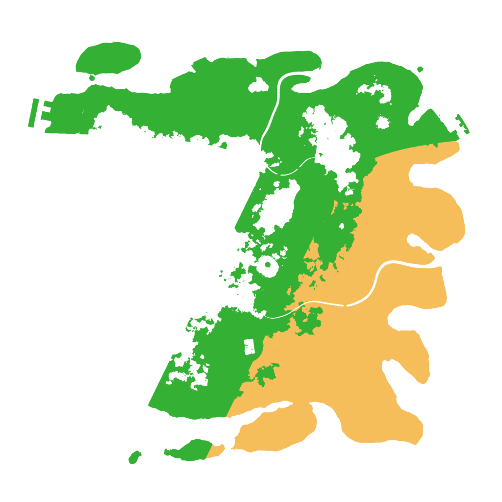 Biome Rust Map: Procedural Map, Size: 3500, Seed: 1148927077